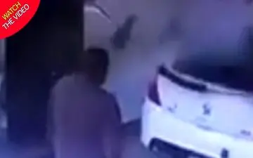 لحظه فرار قاچاقچیان مواد مخدر در پمپ بنزین! 