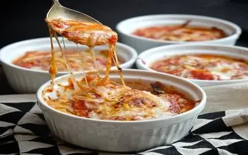 آموزش  پیتزا کاسه ای سریع و خوشمزه!