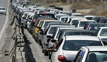 ترافیک نیمه سنگین در محور تهران _ بومهن