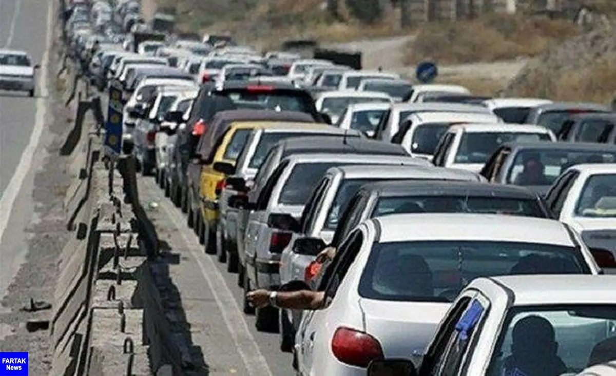 ترافیک نیمه سنگین در محور تهران _ بومهن
