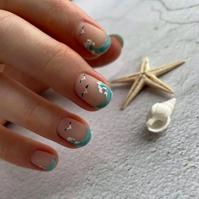summer-nail-designs-try-july-matte-french