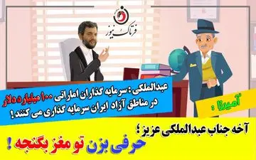 
تیکه سنگین آمیرزا به دبیرشورایعالی مناطق آزاد: یک حرفی بزن تو مغز بگٌنجه! 