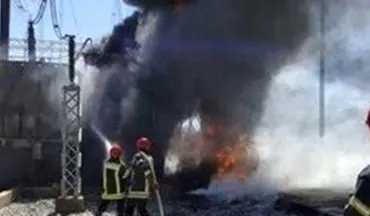 نیروگاه رامین دچار آتش‌سوزی شد