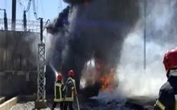 نیروگاه رامین دچار آتش‌سوزی شد