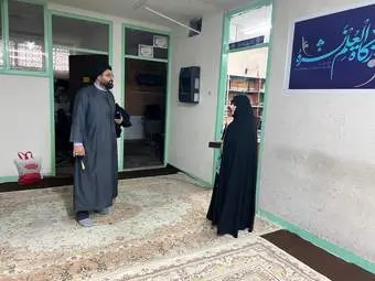بازدید حجت الاسلام سید حسین مطهری از حوزه علمیه بانوان شهر قدس 
