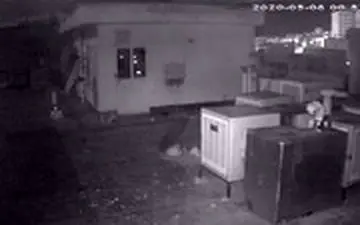 لحظه ثبت زلزله تهران توسط دوربین مخفی