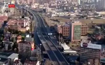 میلان ایتالیا در نخستین روز قرنطینه/ فیلم