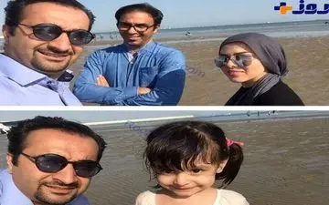 سلفی مجری تلویزیون با بازیگر زن معروف در کنار ساحل