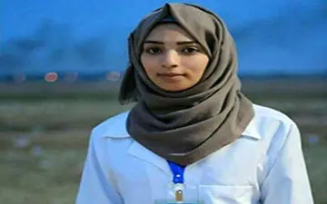 فیلمی دردناک از آخرین لحظات قبل از شهادت زن امدادگر فلسطینی