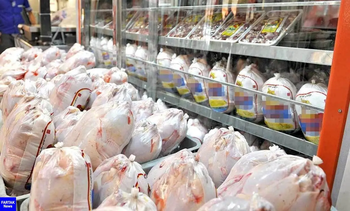 عرضه هفت هزار تن گوشت مرغ در ۱۹ فروردین‌ماه
