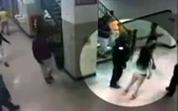 رفتار وحشیانه پلیس آمریکا با یک دانش آموز