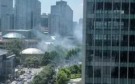 اولین فیلم از وقوع انفجار در نزدیکی سفارت آمریکا در پکن 