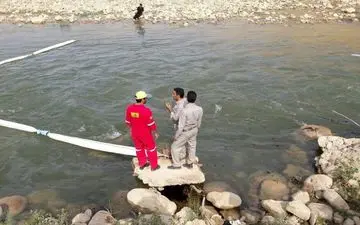 چهره رودخانه «کشکان» از نفت پاک شد