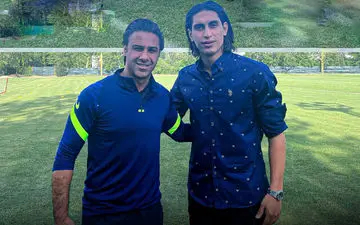 حضور محمد نادری در جمع آبی‌پوشان پایتخت