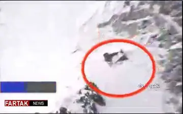 فیلم واضح از لاشه هواپیمای تهران - یاسوج