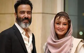 تیپ بهم ریخته و اجق وجق سحر ولدبیگی در کنار همسرش