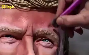 کیک شکلاتی دونالد ترامپ در جشنواره شکلات ترکیه+ فیلم