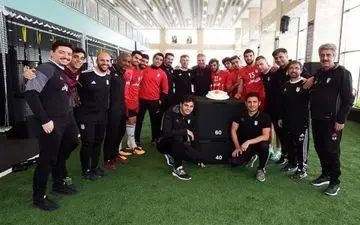 عکس/ جشن تولد در تیم ملی فوتبال