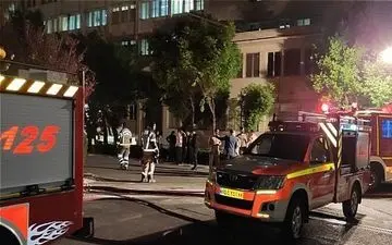 آتش‌سوزی در انبار داروی بیمارستان امام حسین

