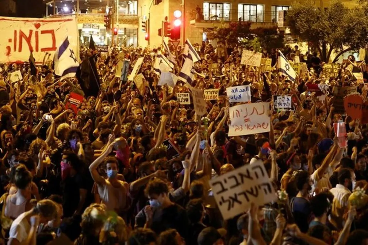 تظاهرات بی سابقه علیه نتانیاهو
