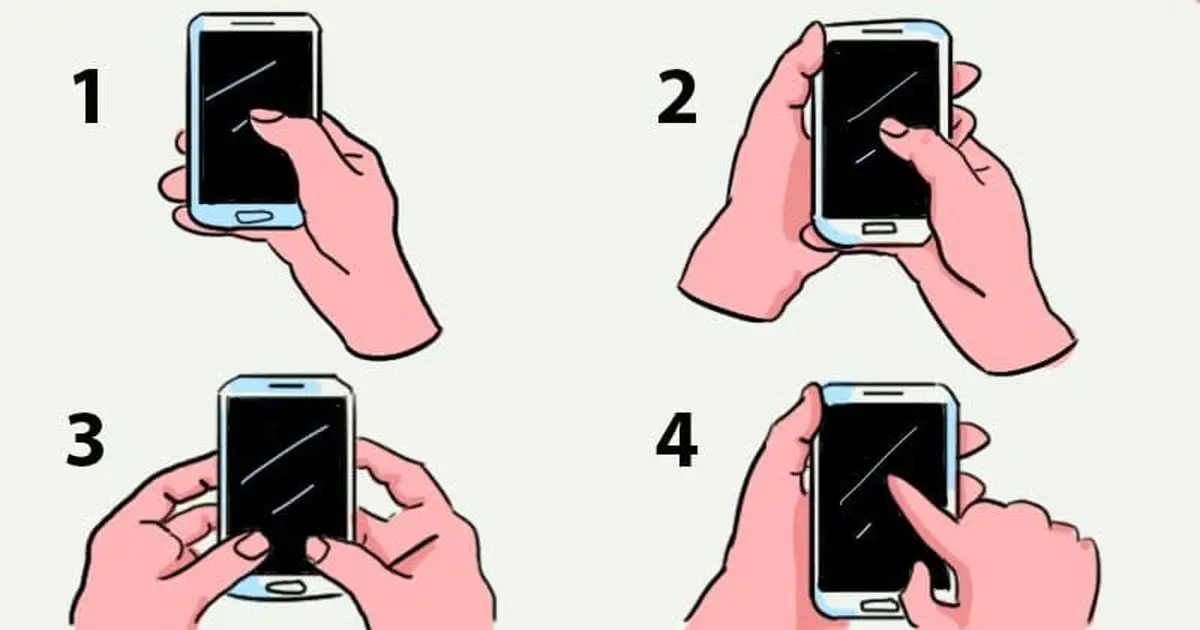 شخصیت شناسی/گوشی را چه مدلی در دستتان نگه می‌دارید؟