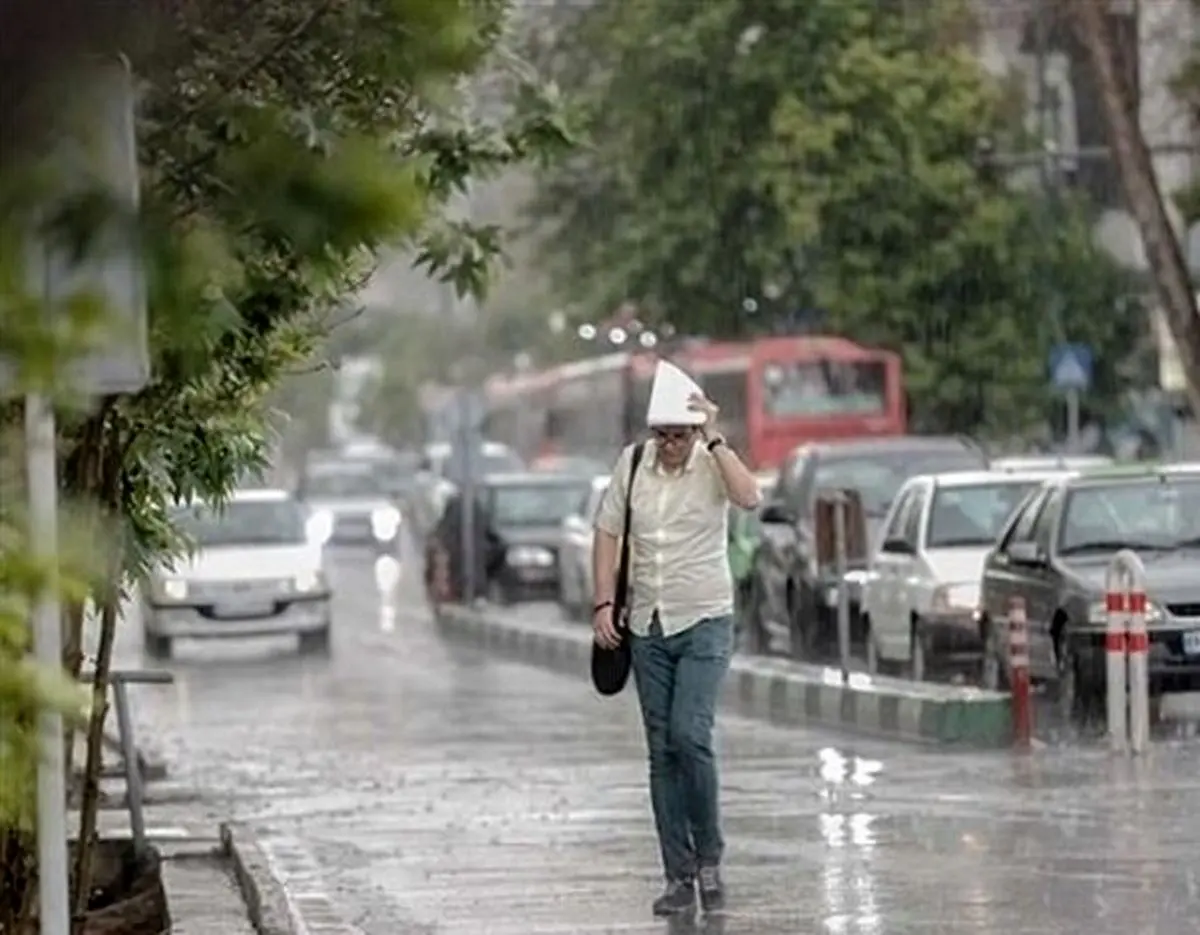 بارش باران و وزش باد شدید طی سه‌شنبه و چهارشنبه در تهران 