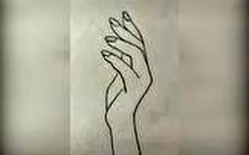آسان ترین روش برای کشیدن طرح دست با مداد 