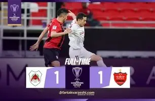 خلاصه بازی الریان 1 - پرسپولیس 1 + ویدئو