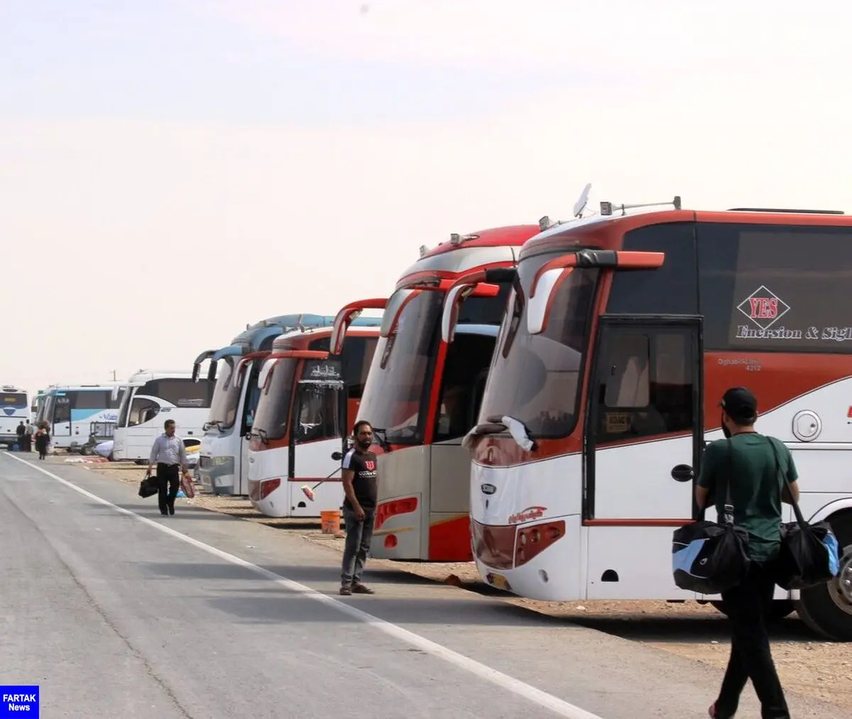 سه هزار دستگاه اتوبوس برای موج بازگشت زائران از مرز مهران نیاز است