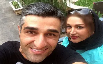 خودنمایی خواهر پژمان جمشیدی با لباس چسبان! | تصویری دو نفره از مامک جمشیدی در کنار رضا بهرام