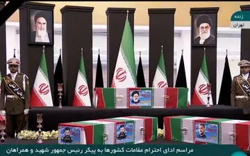 ورود همزمان امیر قطر به تهران و ادای احترام مقامات کشور عمان به مقام شهدای خدمت + ویدئو