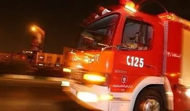 آتش‌سوزی در انبار مملو از لوازم خانگی در جنوب تهران 