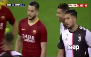 
تمسخر بازیکن آاس رم توسط رونالدو+فیلم