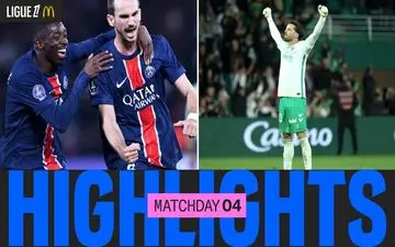 تمامی گل‌های هفته 4 لیگ یک فرانسه + ویدئو