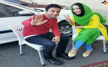 مانتو و شلوار عجیب و غریب خانم بازیگر کنار مجری مشهور + عکس