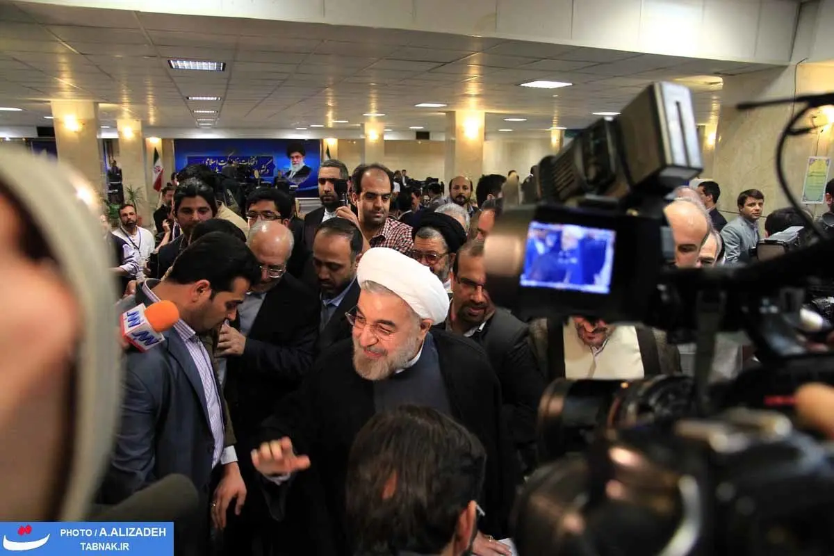 حسن روحانی در انتخابات ریاست جمهوری نام نویسی کرد