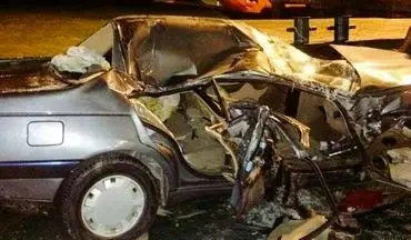 تصادف خونین پژو 405 با 5 کشته در جاده یاسوج- اصفهان/4 تبعه افغانی غیر مجاز جان خود را از دست دادند