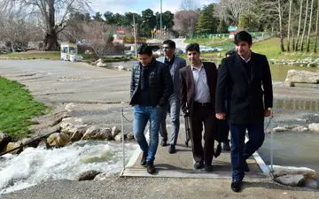 حضور علیرضا فغانی داور بین‌المللی، علی میرزابیگی داور فوتبال در کرمانشاه 