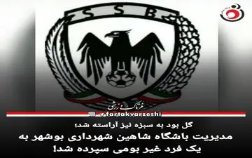 مدیریت جدید شاهین بوشهر مشخص شد!