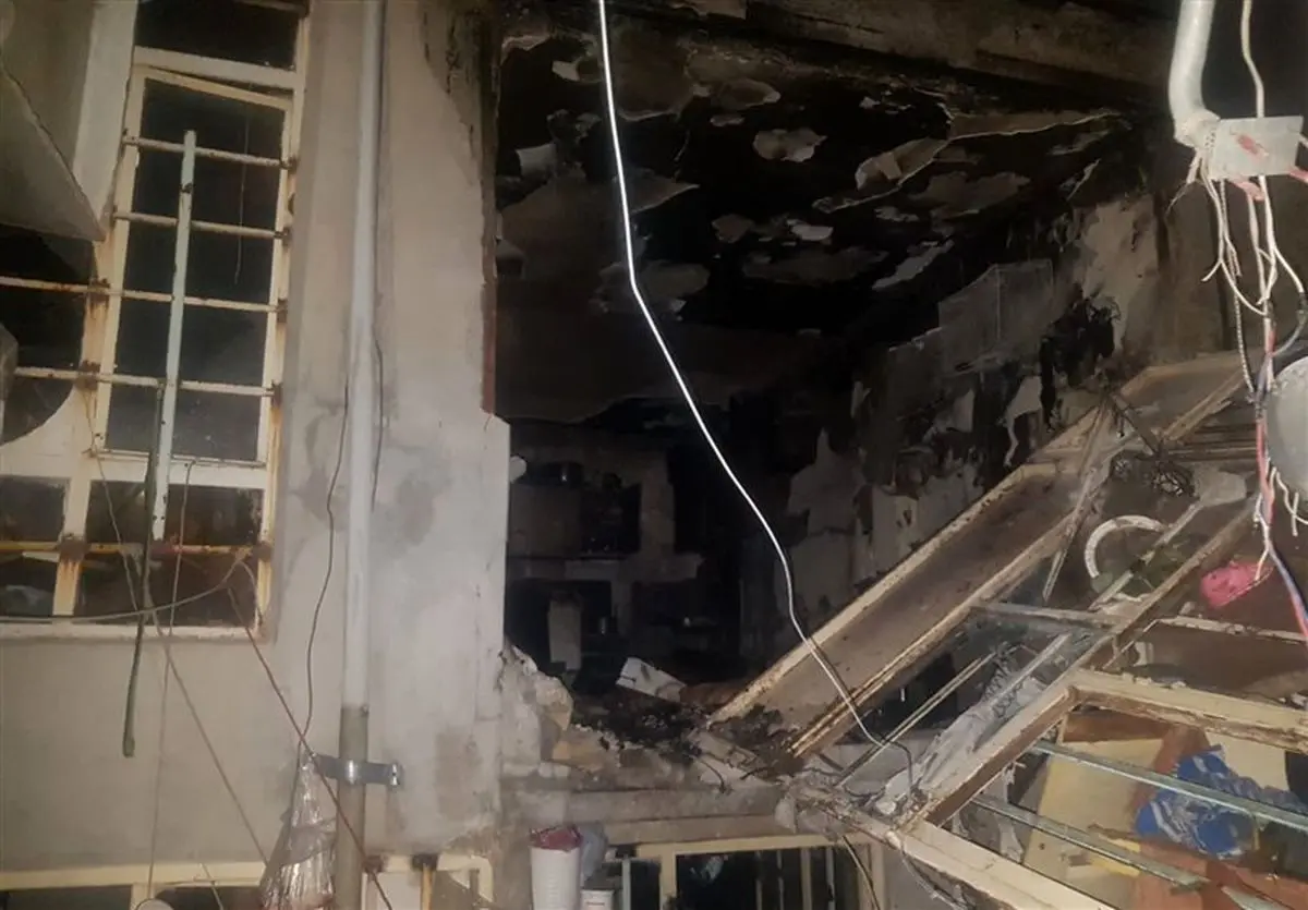 انفجار توام با حریق و تخریب منزل مسکونی در مشهد + تصاویر 