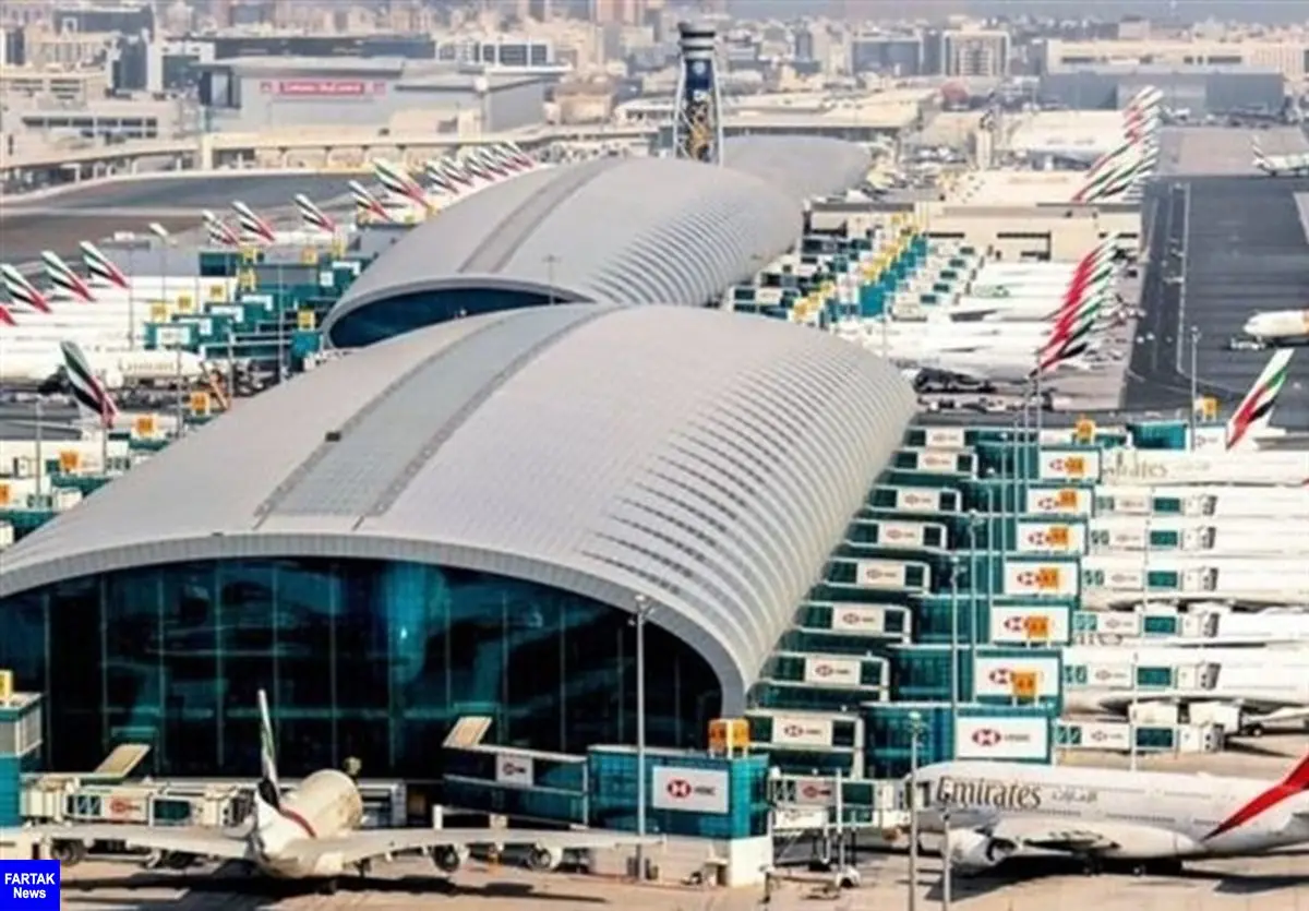 برخورد دو هواپیما در فرودگاه دبی