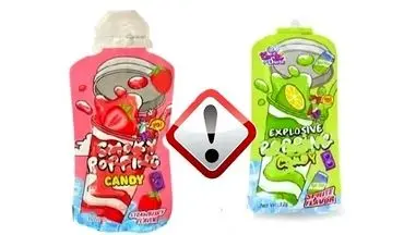 توزیع آب‌نبات‌هاوآبمیوه های دودزا در کشور و هشدار سازمان غذا و دارو