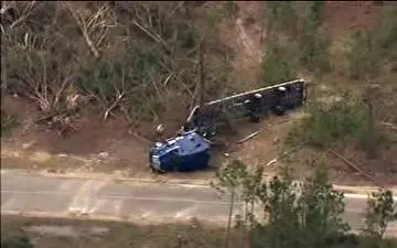 تصاویر هوایی از ویرانی‌های طوفان در آلاباما 