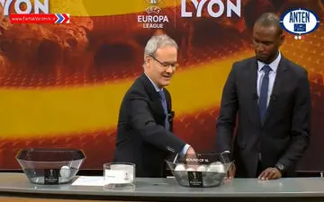 مراسم قرعه کشی مرحله یک هشتم لیگ اروپا + فیلم