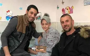 کار پسندیده امین حیایی در قبال کودکان مبتلا به سرطان 