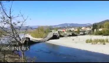 فیلم/ فرو ریختن پل بزرگی در ایتالیا