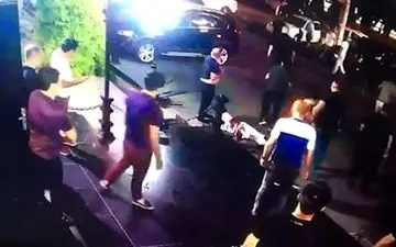 صحنه قتل وحشیانه مقابل یک کلوب شبانه+فیلم