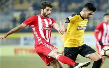 المپیاکوس با گل انصاری‌فرد از شکست گریخت 