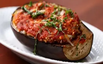 آموزش تصویری بادمجان شکم پر ایتالیایی (آسان و سریع) + ویدئو