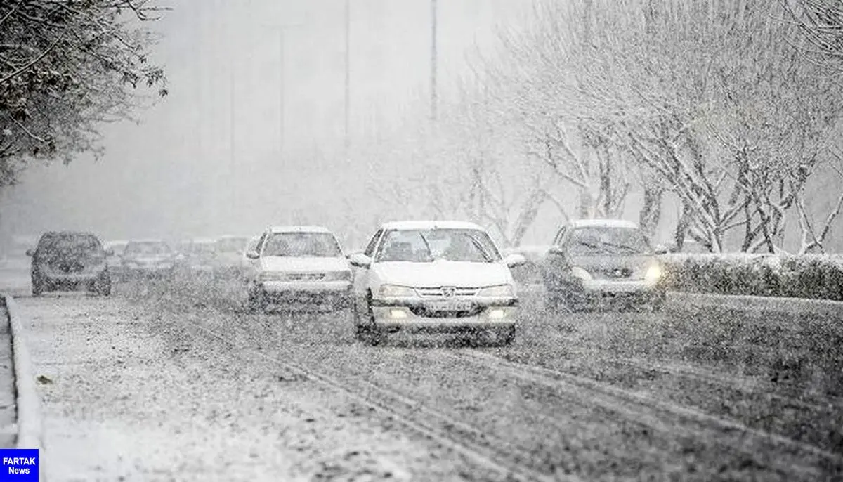 بارش برف و باران در جاده‌های ۳ استان کشور